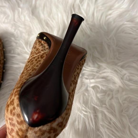 Gucci heels animal print / leopard print shoes Size 35 / US 5 - Picture 9 of 10